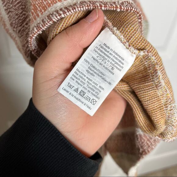 Madewell Texture & Thread Stripe Ruffle Button Down Tie Tank Top Size XS - Picture 7 of 7